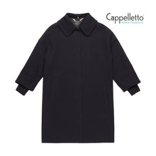 Carica l&#39;immagine nel visualizzatore di Gallery, VERONICA Cappotto Collo+Polsi in Maglia - Nero
