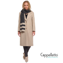 Carica l&#39;immagine nel visualizzatore di Gallery, HETTY Sciarpa a Righe Melange Grigio Scuro
