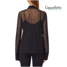 Carica l&#39;immagine nel visualizzatore di Gallery, Camicia Nera Ricamata CF5056
