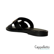 Carica l&#39;immagine nel visualizzatore di Gallery, Ciabattina Nera E2-077
