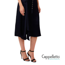 Carica l'immagine nel visualizzatore di Gallery, Abito con Spacco Blu Oceano CA6149
