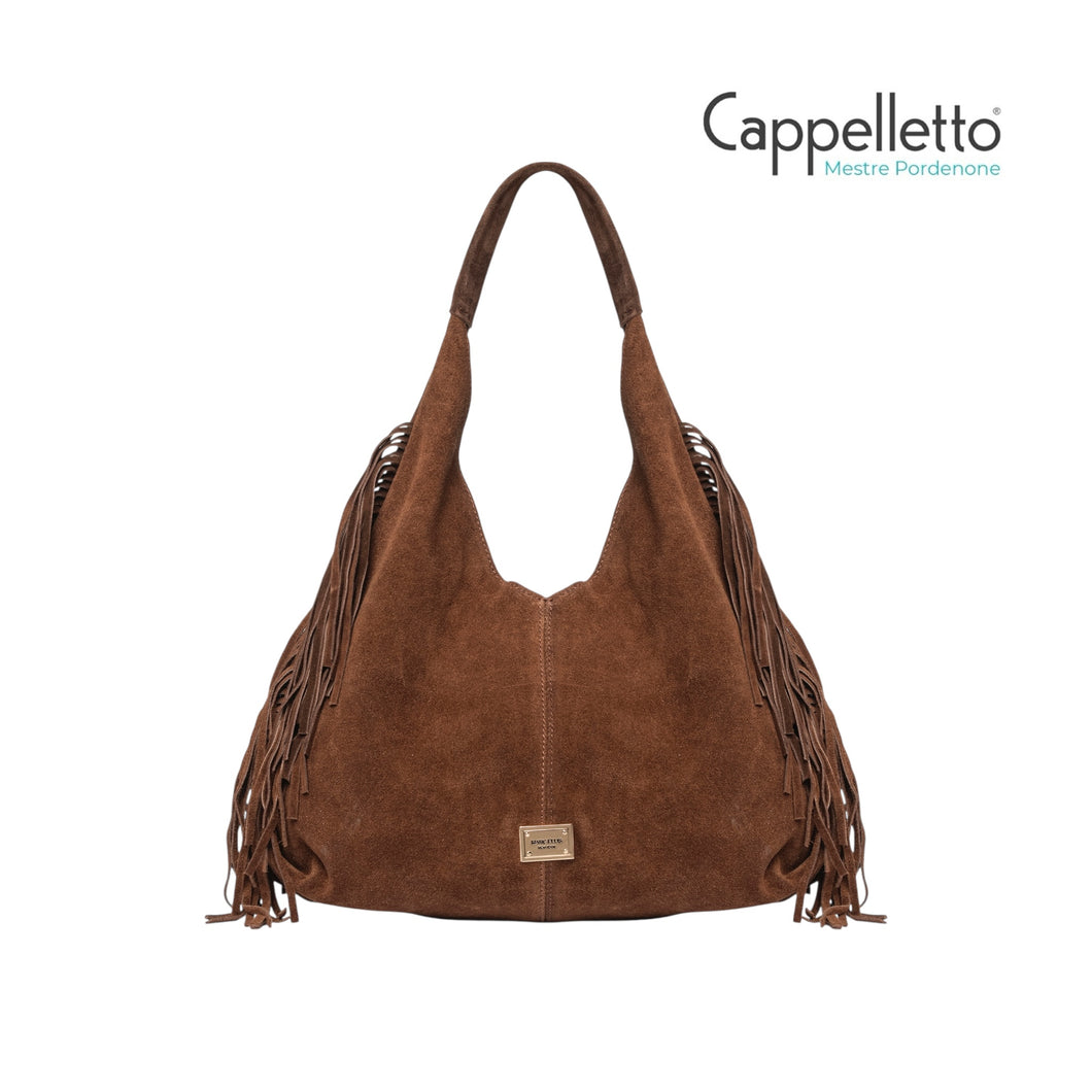 REANNA CM Borsa in Suede Cuoio/Gold