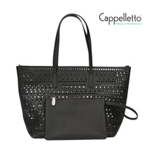 Carica l&#39;immagine nel visualizzatore di Gallery, LISA 099 Borsa Shopper Pelle Nera
