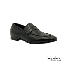 Carica l&#39;immagine nel visualizzatore di Gallery, Mocassino Donna Nappa Europa Nero
