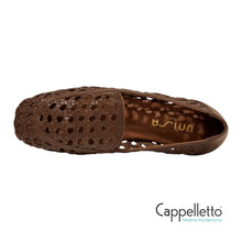 Carica l'immagine nel visualizzatore di Gallery, BAIX Mocassino Pelle Intrecciata Mid Brown

