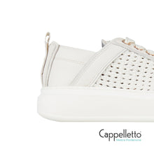 Carica l'immagine nel visualizzatore di Gallery, WEMBLEY Donna in Pelle Intrecciata Bianca 0075
