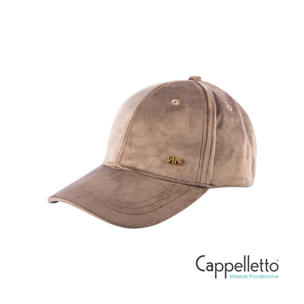 ZELIA Cappello Baseball Logo NN Oro Velluto - Taupe