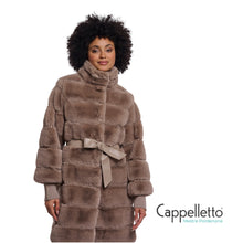 Carica l'immagine nel visualizzatore di Gallery, ZANE Cappotto EcoPelliccia Mocha Latte
