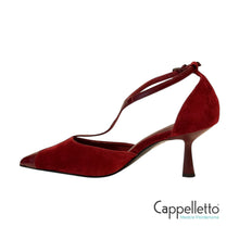 Carica l&#39;immagine nel visualizzatore di Gallery, CANNA 70 Pump Suede Carmin
