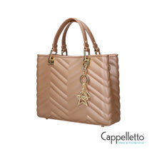 Carica l'immagine nel visualizzatore di Gallery, KRISSY WAVE M Borsa a Mano Moka Mousse/Gold
