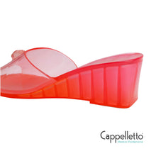 Carica l'immagine nel visualizzatore di Gallery, MADDISON Mule con Zeppa Trasparente/Arancio
