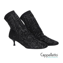 Carica l'immagine nel visualizzatore di Gallery, LORI Stivaletto Strass Nero
