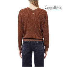 Carica l&#39;immagine nel visualizzatore di Gallery, Maglia Scollo V Toasted Coconut Met MF5390
