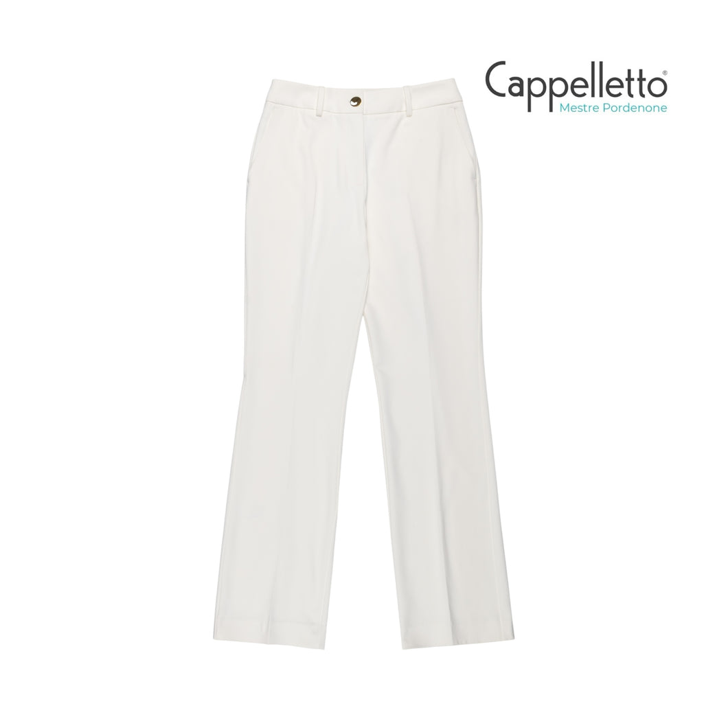 EPITETO Pantalone a Trombetta Punto Milano - Avorio