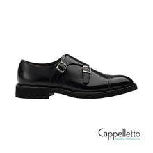Carica l&#39;immagine nel visualizzatore di Gallery, Scarpa Doppia Fibbia Nera
