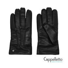Carica l&#39;immagine nel visualizzatore di Gallery, Guanti da Uomo in Nappa Nera
