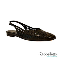 Carica l&#39;immagine nel visualizzatore di Gallery, SlingBack Fori Bilbao Nero CH2524
