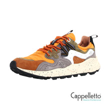 Carica l&#39;immagine nel visualizzatore di Gallery, YAMANO 3 Uomo Suede/Nylon Marrone-Mustard
