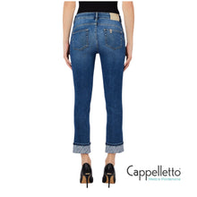 Carica l'immagine nel visualizzatore di Gallery, Jeans Skinny con Strass Blue UA6006
