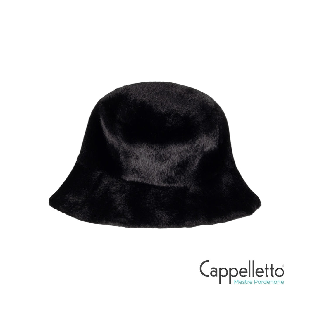 ZETA Cappello Zucchero EcoPelliccia - Nero
