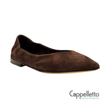 Carica l'immagine nel visualizzatore di Gallery, INGRID Ballerina in Camoscio Coffee 1000
