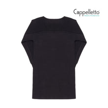 Carica l&#39;immagine nel visualizzatore di Gallery, TERRY Abito Maglia Carrè Alzatine - Nero
