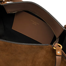 Carica l&#39;immagine nel visualizzatore di Gallery, BLOOM Borsa in Pelle Scamosciata Cognac
