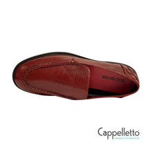 Carica l&#39;immagine nel visualizzatore di Gallery, HOUDINI Mocassino Tallone Intrecciato Pelle Bordeaux
