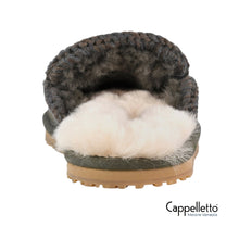 Carica l&#39;immagine nel visualizzatore di Gallery, Slipper Full Eskimo Stitch Black Olive
