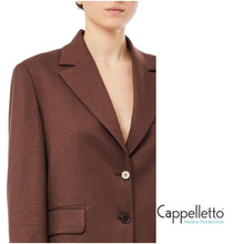 Carica l&#39;immagine nel visualizzatore di Gallery, Giacca Over Cioccolato Lux MF5158
