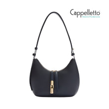 Carica l'immagine nel visualizzatore di Gallery, GOCCIA S Shoulder Bag Vitello Ink Blue/Light Gold
