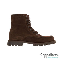 Carica l'immagine nel visualizzatore di Gallery, CPH 849 Polacchino Stringato Donna in Suede Cioccolato
