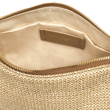 Carica l'immagine nel visualizzatore di Gallery, NORA Pouch Raffia Naturale/Cuoio
