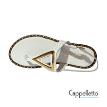Carica l&#39;immagine nel visualizzatore di Gallery, Sandalo Infradito Bianco E2-075
