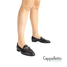 Carica l&#39;immagine nel visualizzatore di Gallery, DALCY Mocassino Donna in Pelle Nera
