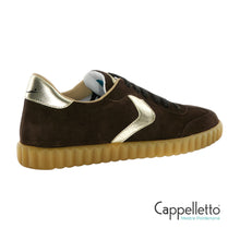 Carica l'immagine nel visualizzatore di Gallery, INES Sneaker Donna Suede Brown-Platinum
