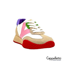 Carica l&#39;immagine nel visualizzatore di Gallery, Sneaker Donna Bianco/Rosa/Lilla 9312
