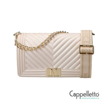 Carica l'immagine nel visualizzatore di Gallery, FLAT M Borsa a Spalla Beige/Gold
