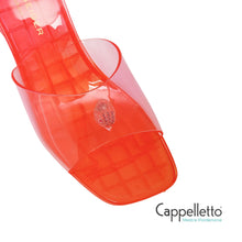 Carica l'immagine nel visualizzatore di Gallery, MADDISON Mule con Zeppa Trasparente/Arancio
