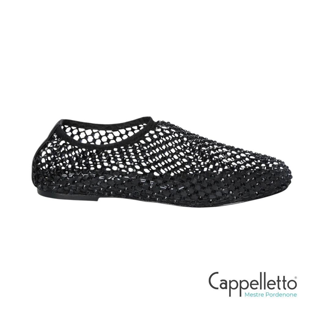 Ballerine Bijoux Nera All Over Strass