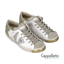 Carica l'immagine nel visualizzatore di Gallery, PRSX Donna con spoiler glitterato, Bianco Oro VGX2
