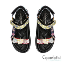 Carica l'immagine nel visualizzatore di Gallery, ORSON Sandalo Nero/Multicolor
