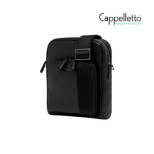 Carica l&#39;immagine nel visualizzatore di Gallery, FLORENCE Borsa a Tracolla da Uomo in Pelle Nera
