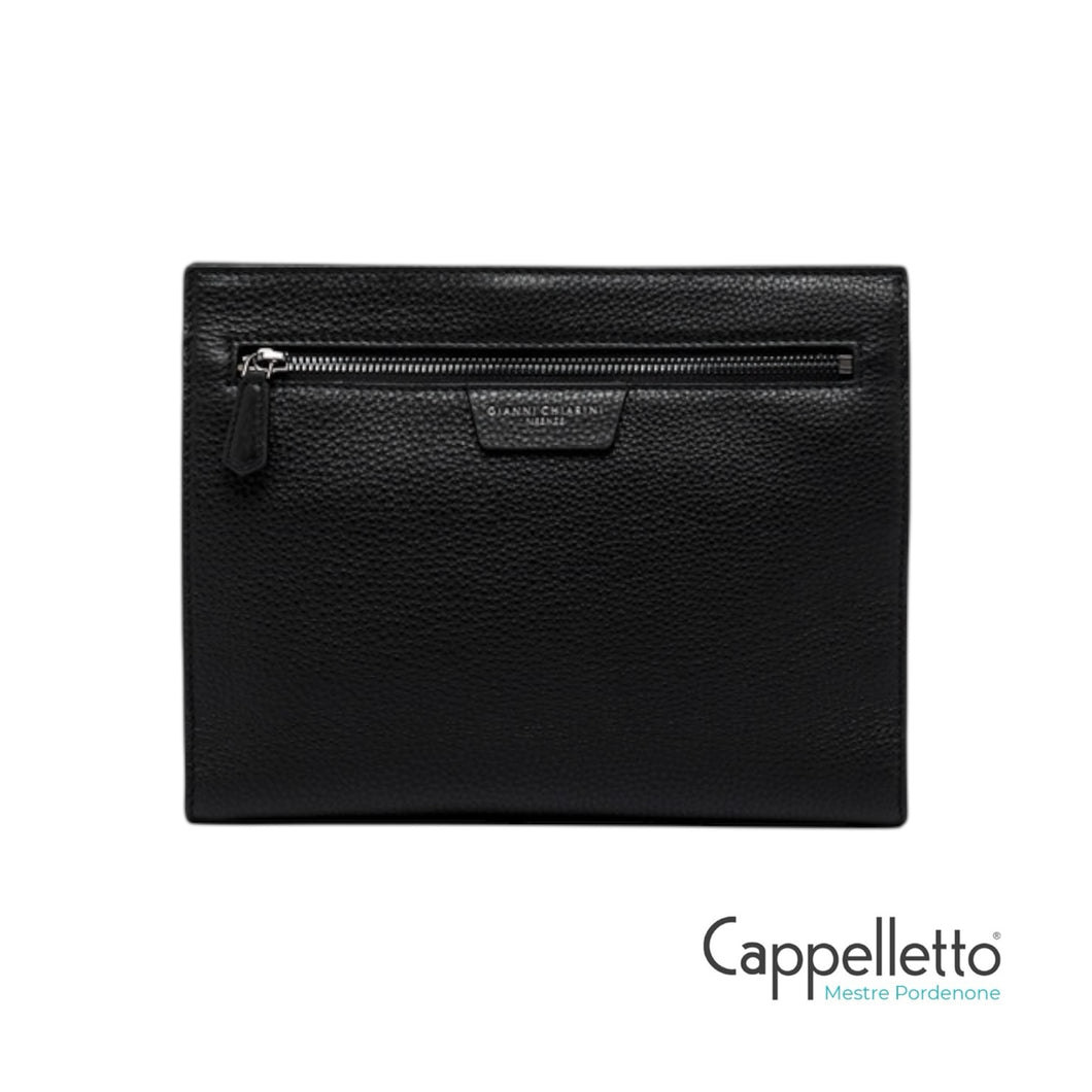 FLORENCE Pochette da Uomo in Pelle Nera