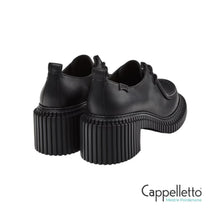 Carica l'immagine nel visualizzatore di Gallery, PIX LONDON Scarpa Derby Donna in Pelle Nera
