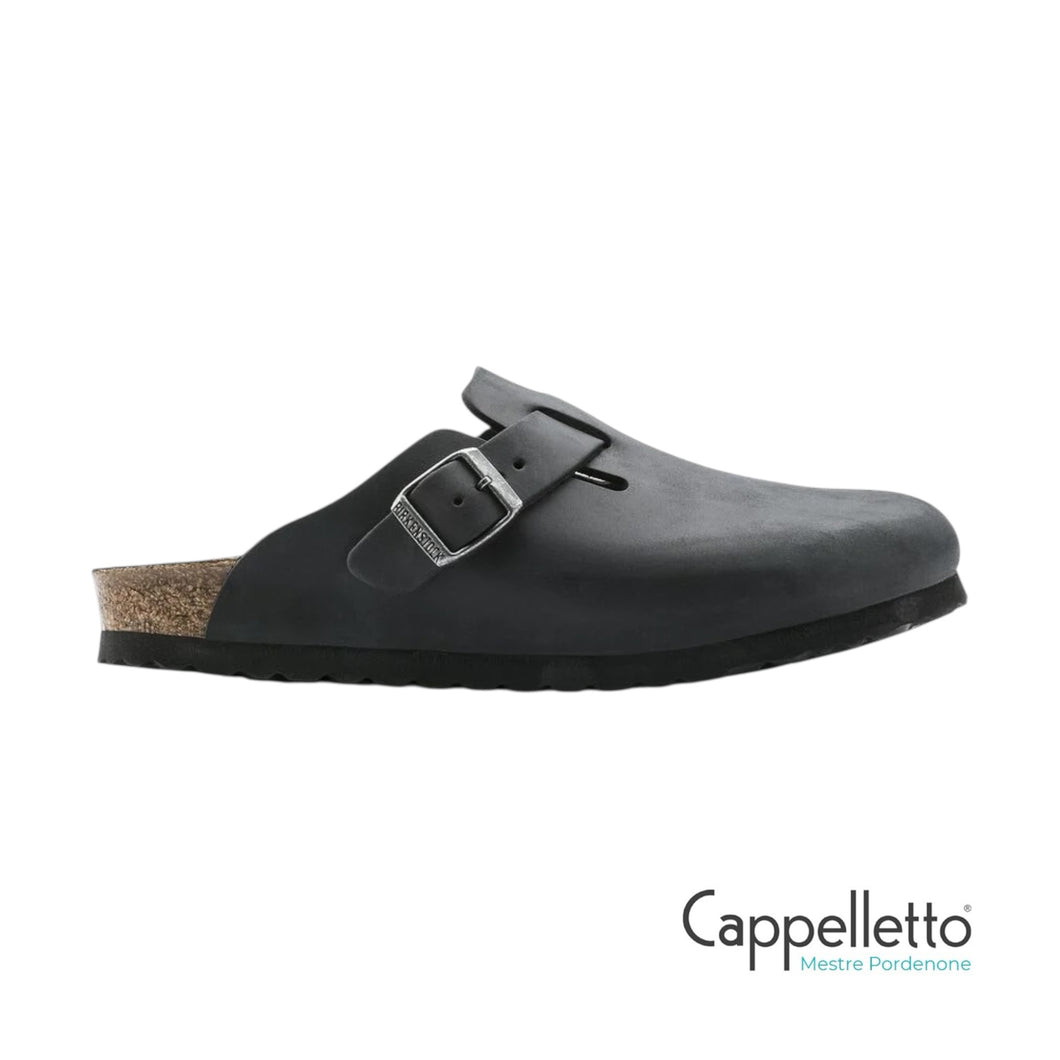 Boston Donna Black Oiled Leather