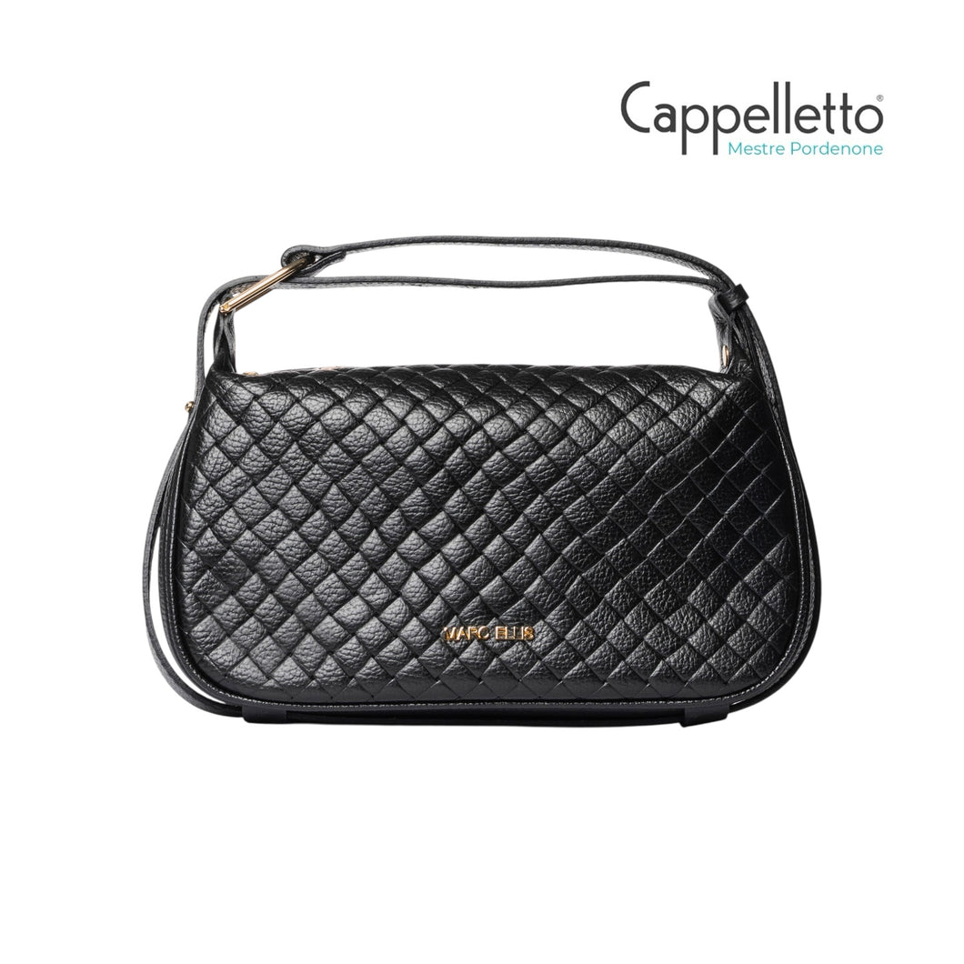 MAVIRA PLOT Borsa in Pelle Black/Gold