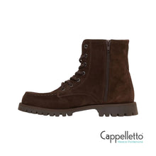 Carica l'immagine nel visualizzatore di Gallery, CPH 849 Polacchino Stringato Donna in Suede Cioccolato
