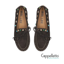 Carica l'immagine nel visualizzatore di Gallery, Loafer in Suede Testa di Moro con Borchie
