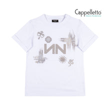 Carica l&#39;immagine nel visualizzatore di Gallery, DARUTO T-Shirt Manica Corta Logo NN - Bianco
